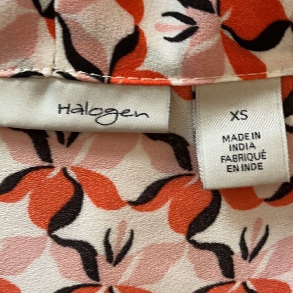 Halogen V-Neck Print Sleeveless Top Blouse size XS - Picture 6 of 7